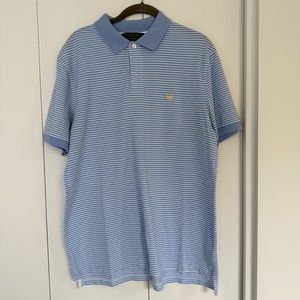 Brooks Brothers Original Fit in Supima Cotton, Blue & White Stripe, size: M